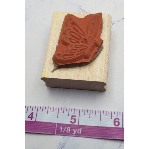 Stampin Up Wonderful Wings Small Butterfly wood Mounted Rubber Stamps - Picture 6 of 7